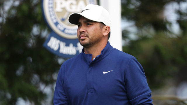 SAN FRANCISCO, CALIFORNIA - AUGUST 06: Jason Day of Australia walks off the third tee during the first round of the 2020 PGA Championship at TPC Harding Park on August 06, 2020 in San Francisco, California.