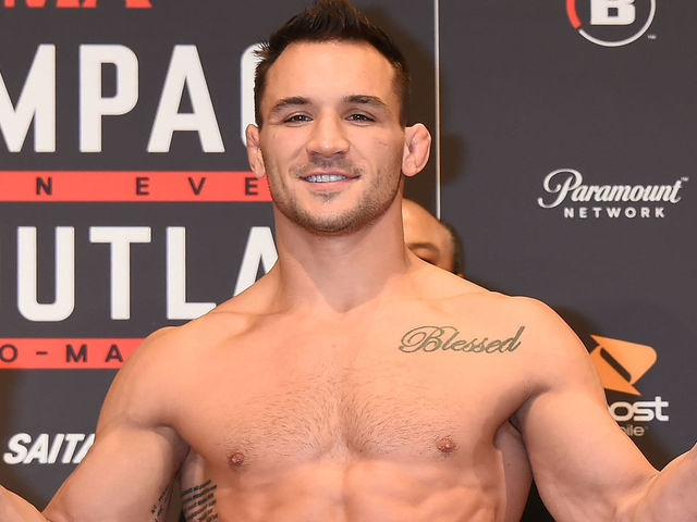 TOKYO, JAPAN - DECEMBER 28: Martial arts fighter Michael Chandler atttends the weigh-in of the Bellator Japan at the Westin Tokyo on December 28, 2019 in Tokyo, Japan.