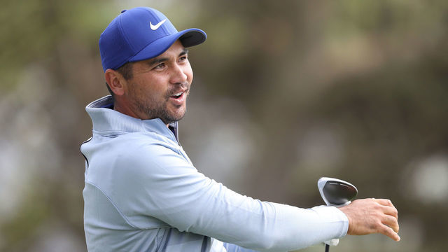 SAN FRANCISCO, CALIFORNIA - AUGUST 07: Jason Day of Australia plays his shot from the 15th tee during the second round of the 2020 PGA Championship at TPC Harding Park on August 07, 2020 in San Francisco, California.