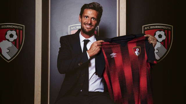 BOURNEMOUTH, ENGLAND - AUGUST 08: Jason Tindall poses as he is unveiled as the new manager of AFC Bournemouth at Vitality Stadium on August 08, 2020 in Bournemouth, England.