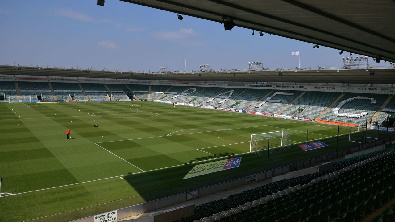 General view of Home Park home to Plymouth Argyle. Plymouth Argyle v Charlton Athletic - Sky Bet League One - Home Park 06-04-2019 .