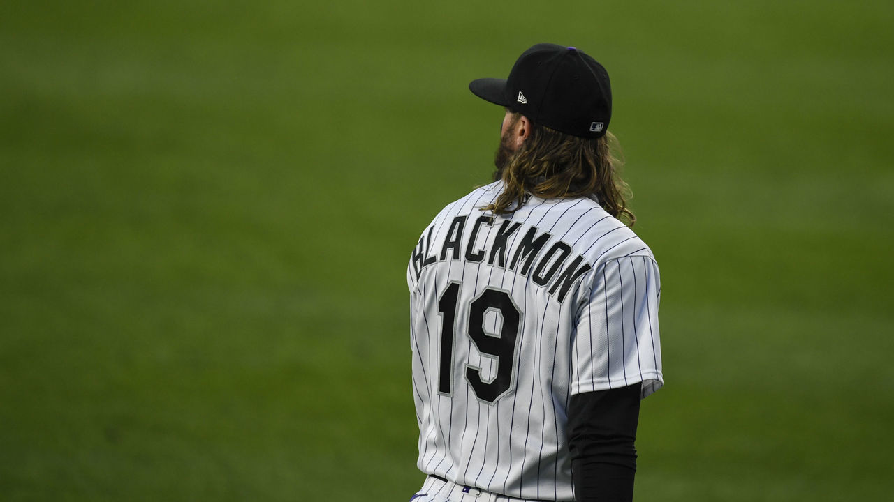 DENVER, CO - AUGUST 11: Charlie Blackmon (19) of the Colorado Rockies roams the outfield against the Arizona Diamondbacks at Coors Field on Tuesday, August 11, 2020.