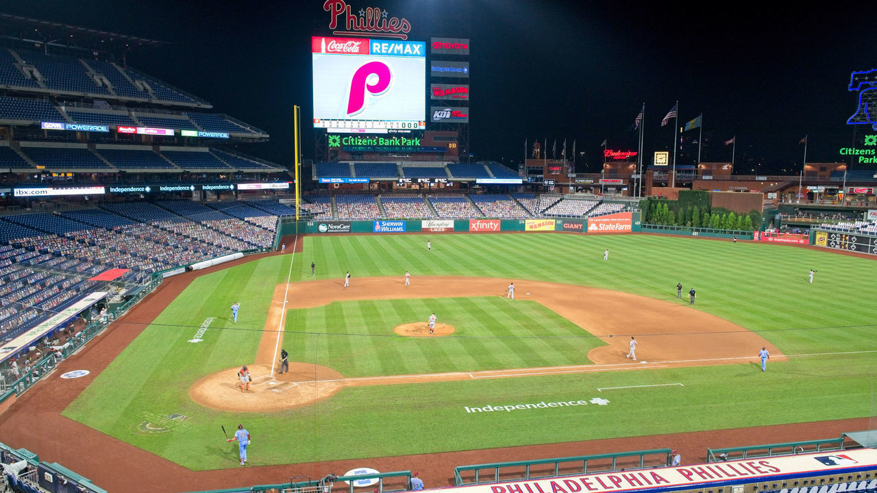 PHILADELPHIA, PA - AUGUST 13: Stadium view during the game between the Baltimore Orioles and the Philadelphia Phillies on August 13, 2020 at Citizens Bank Park in Philadelphia, PA.
