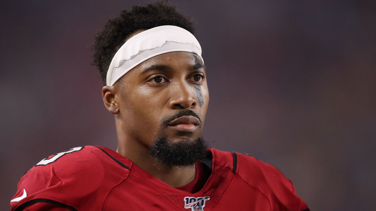 GLENDALE, ARIZONA - AUGUST 08: Cornerback Robert Alford #23 of the Arizona Cardinals watches from the sidelines during the NFL preseason game against the Los Angeles Chargers at State Farm Stadium on August 08, 2019 in Glendale, Arizona. The Cardinals defeated the Chargers 17-13.