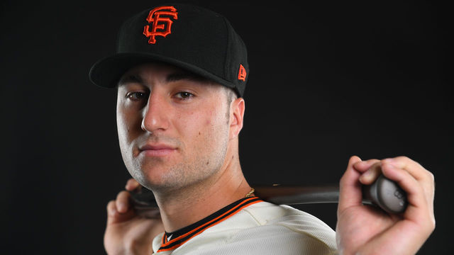 SCOTTSDALE, AZ - FEBRUARY 21: Joey Bart #67 of the San Francisco Giants poses during the Giants Photo Day on February 21, 2019 in Scottsdale, Arizona.
