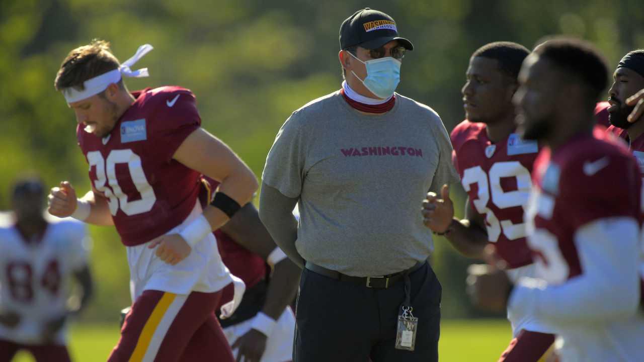 ASHBURN, VA - AUGUST 18: Washington head coach Ron Rivera during The Washington Football Team's summer training camp in Ashburn, VA on August 18, 2020 Photo by John McDonnell/The Washington Post via Getty Images)