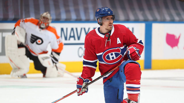 TORONTO, ONTARIO - AUGUST 18: Brendan Gallagher #11 of the Montreal Canadiens warms up before Game Four of the Eastern Conference First Round of the 2020 NHL Stanley Cup Playoff between the Philadelphia Flyers and the Montreal Canadiens at Scotiabank Arena on August 18, 2020 in Toronto, Ontario.