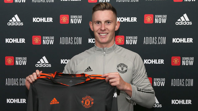 MANCHESTER, ENGLAND - AUGUST 26: (EXCLUSIVE COVERAGE) Dean Henderson of Manchester United poses after signing a new contract with the club at Aon Training Complex on August 26, 2020 in Manchester, England.