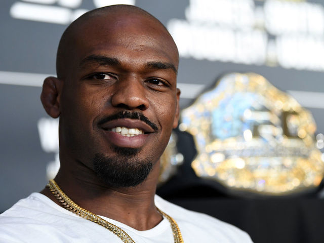 LAS VEGAS, NEVADA - FEBRUARY 27: Jon Jones interacts with the media during the UFC 235 Ultimate Media Day at T-Mobile Arena on February 27, 2019 in Las Vegas, Nevada.