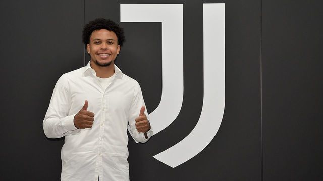 TURIN, ITALY - AUGUST 28: Player Weston McKennie signing for Juventus on August 28, 2020 in Turin, Italy.