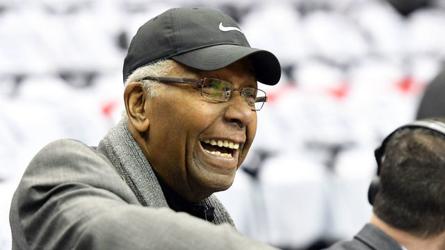 WASHINGTON, DC - FEBRUARY 09: Former Georgetown Hoyas head coach John Thompson Jr. looks on before a college basketball game between the Georgetown Hoyas and the Butler Bulldogs at the Capital One Arena on February 9, 2019 in Washington, DC.