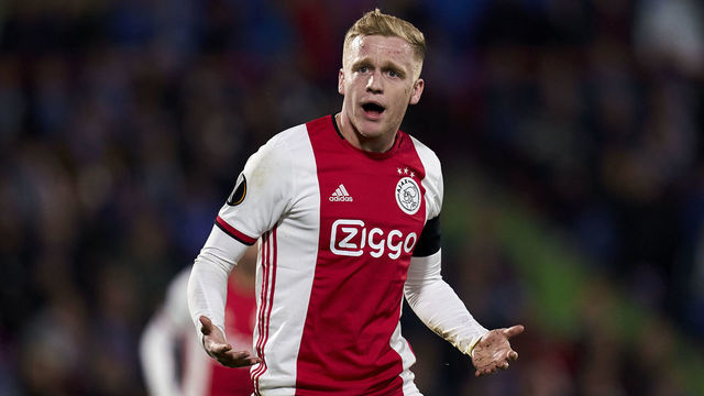 GETAFE, SPAIN - FEBRUARY 20: Donny van de Beek of AFC Ajax reacts during the UEFA Europa League round of 32 first leg match between Getafe CF and AFC Ajax at Coliseum Alfonso Perez on February 20, 2020 in Getafe, Spain.