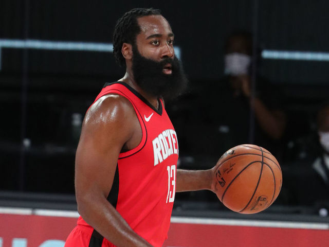 Image: https://assets-cms.thescore.com/uploads/image/file/416080/w640xh480_GettyImages-1228289759.jpg?ts=1598924956 ORLANDO FL - AUGUST 31 James Harden 13 of the Houston Rockets handles the ball against the Oklahoma City Thunder during Round One Game Six of the NBA Playoffs on August 31 2020 at the AdventHealth Arena at ESPN Wide World Of Sports Complex in Orlando Florida NOTE TO USER User expressly acknowledges and agrees that by downloading andor using this Photograph user is consenting to the terms and conditions of the Getty Images License Agreement Mandatory Copyright Notice Copyright 2020 NBAE