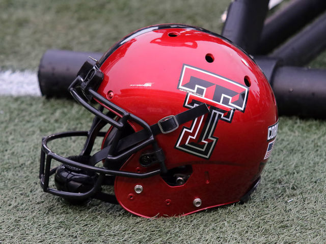 BIRMINGHAM, AL - DECEMBER 23: A Texas Tech helmet at the Birmingham Bowl between the Texas Tech Red Raiders and the South Florida Bulls. South Florida defeated Texas Tech by the score of 38-34 at Legion Field in Birmingham, Alabama.