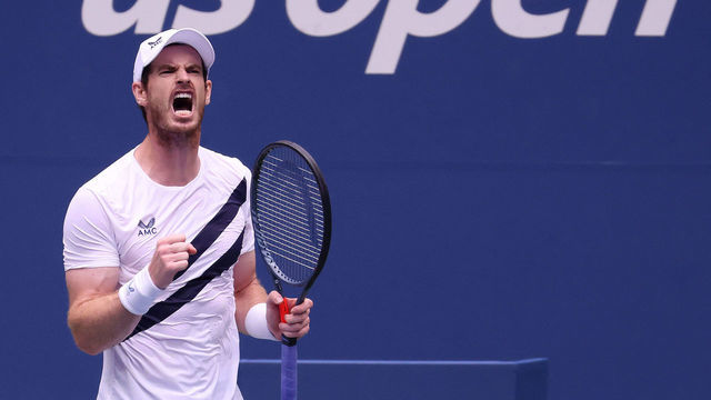 NEW YORK, NEW YORK - SEPTEMBER 01: Andy Murray of Great Britain reacts during his Men's Singles first round match against Yoshihito Nishioka of Japan on Day Two of the 2020 US Open at the USTA Billie Jean King National Tennis Center on September 1, 2020 in the Queens borough of New York City.