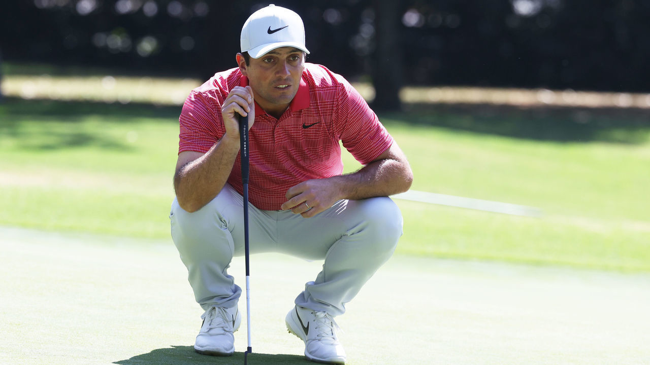 MEXICO CITY, MEXICO - FEBRUARY 20: Francesco Molinari of Italy lines up a putt during the first round of the World Golf Championships Mexico Championship at Club de Golf Chapultepec on February 20, 2020 in Mexico City, Mexico.