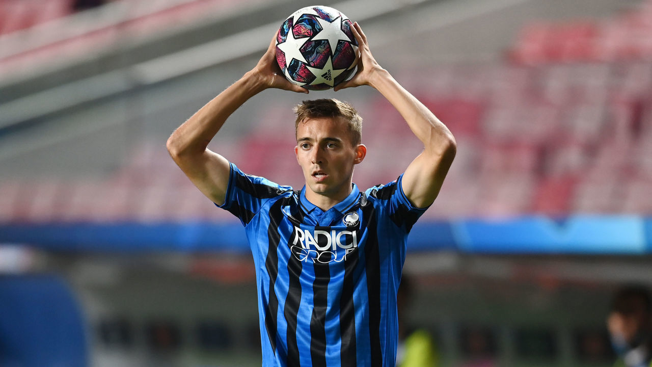 LISBON, PORTUGAL - AUGUST 12: Timoty Castagne of Atalanta in action during the UEFA Champions League Quarter Final match between Atalanta and Paris Saint-Germain at Estadio do Sport Lisboa e Benfica on August 12, 2020 in Lisbon, Portugal.