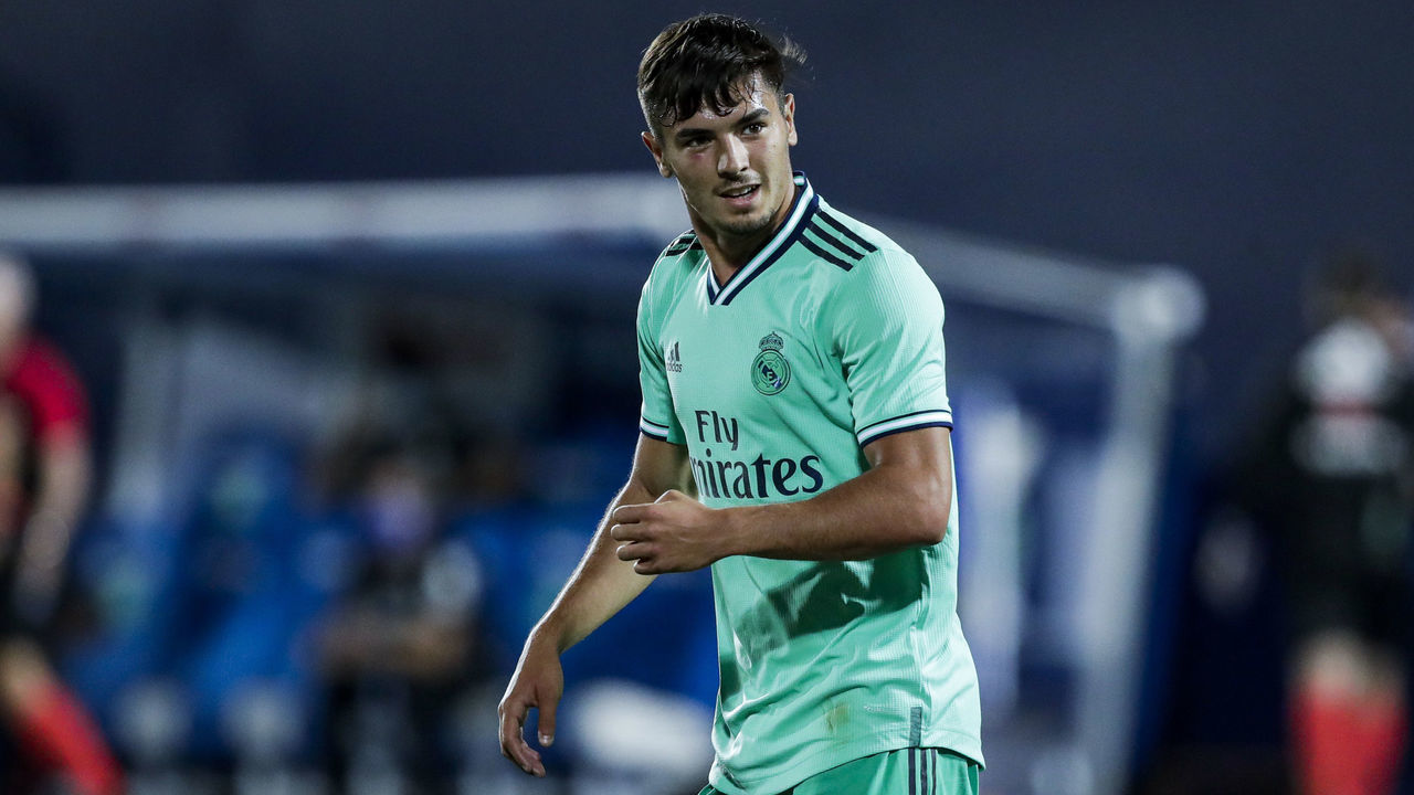 MADRID, SPAIN - JULY 19: Brahim Diaz of Real Madrid during the La Liga Santander match between Leganes v Real Madrid at the Estadio Municipal de Butarque on July 19, 2020 in Madrid Spain