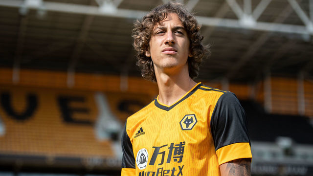 WOLVERHAMPTON, ENGLAND - SEPTEMBER 05: New Wolverhampton Wanderers record signing Fabio Silva is unveiled at Sir Jack Hayward Training Ground on September 05, 2020 in Wolverhampton, England.