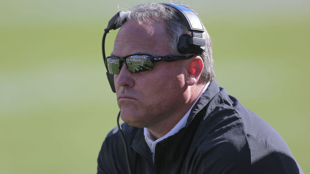 FORT WORTH, TX - JANUARY 04: Southern Miss Golden Eagles head coach Jay Hopson watches his defense work during the of the Armed Forces bowl between the Southern Miss Golden Eagles on January 04, 2020, and Tulane Green Wave at Amon G. Carter Stadium, Fort Worth, TX.