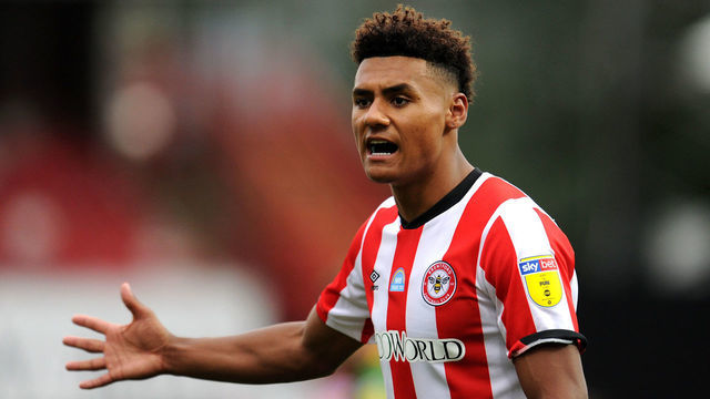BRENTFORD, ENGLAND - JULY 15: Ollie Watkins of Brentford reacts during the Sky Bet Championship match between Brentford and Preston North End at Griffin Park on July 15, 2020 in Brentford, England. Football Stadiums around Europe remain empty due to the Coronavirus Pandemic as Government social distancing laws prohibit fans inside venues resulting in all fixtures being played behind closed doors.