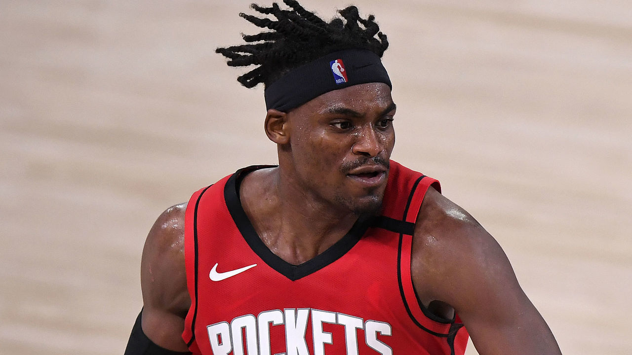 LAKE BUENA VISTA, FLORIDA - SEPTEMBER 06: Danuel House Jr. #4 of the Houston Rockets dribbles the ball during the second quarter against the Los Angeles Lakers in Game Two of the Western Conference Second Round during the 2020 NBA Playoffs at AdventHealth Arena at the ESPN Wide World Of Sports Complex on September 06, 2020 in Lake Buena Vista, Florida.