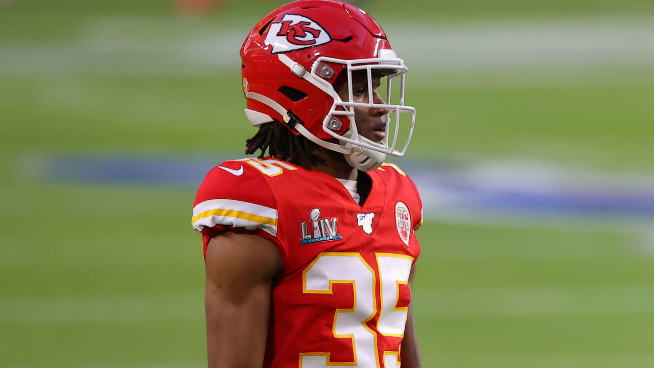MIAMI, FLORIDA - FEBRUARY 02: Charvarius Ward #35 of the Kansas City Chiefs looks on before Super Bowl LIV at Hard Rock Stadium on February 02, 2020 in Miami, Florida.