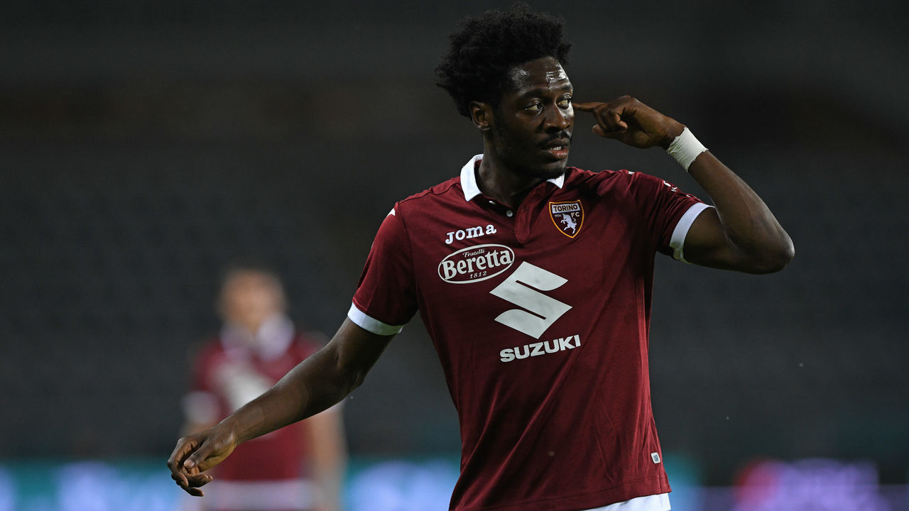 TURIN, ITALY - JULY 29: Ola Aina of Torino FC during the Serie A match between Torino FC and AS Roma at Stadio Olimpico di Torino on July 29, 2020 in Turin, Italy.