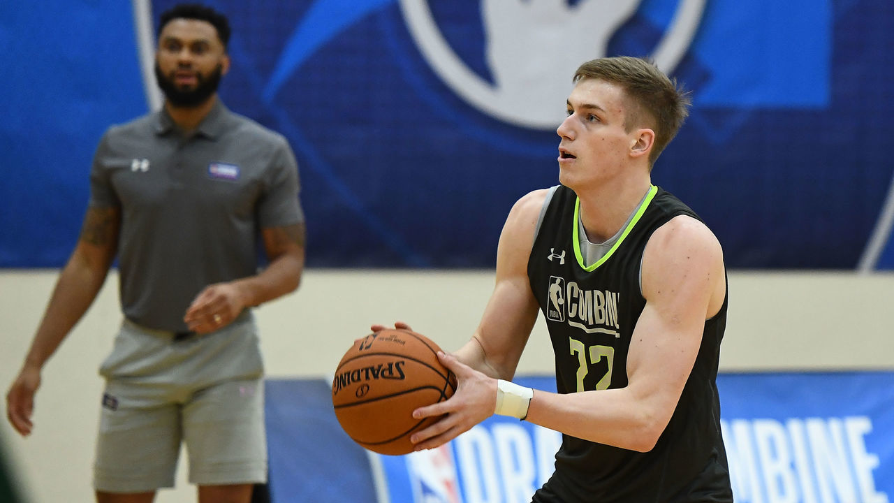 CHICAGO, ILLINOIS - MAY 16: Luka Samanic #72 participates in workouts during Day One of the NBA Draft Combine at Quest MultiSport Complex on May 16, 2019 in Chicago, Illinois.