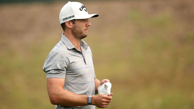 NAPA, CALIFORNIA - SEPTEMBER 11: Sam Burns walks on the fifth hole during round two of the Safeway Open at Silverado Resort on September 11, 2020 in Napa, California.