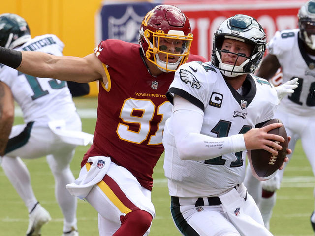 Washington is blown out by the Eagles at FedEx Field to fall to 1