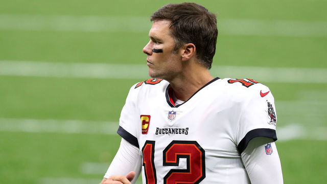 NEW ORLEANS, LOUISIANA - SEPTEMBER 13: Tom Brady #12 of the Tampa Bay Buccaneers leaves the field following a loss against the New Orleans Saints at the Mercedes-Benz Superdome on September 13, 2020 in New Orleans, Louisiana.