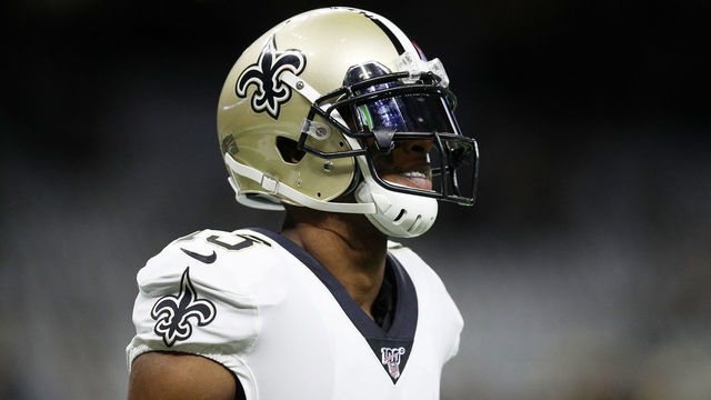 NEW ORLEANS, LOUISIANA - JANUARY 05: Michael Thomas #13 of the New Orleans Saints looks on before the NFC Wild Card Playoff game against the Minnesota Vikings at Mercedes Benz Superdome on January 05, 2020 in New Orleans, Louisiana.