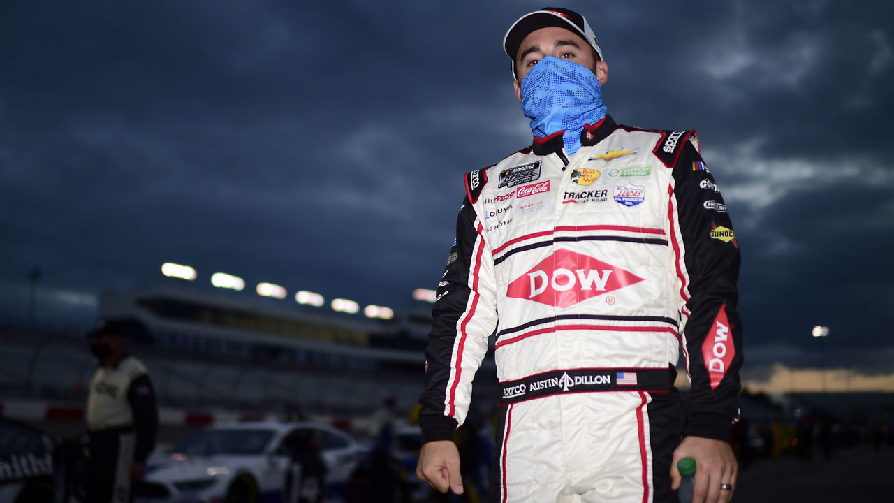 RICHMOND, VIRGINIA - SEPTEMBER 12: Austin Dillon, driver of the #3 DOW NORKOOL Chevrolet, walks the grid prior to the NASCAR Cup Series Federated Auto Parts 400 at Richmond Raceway on September 12, 2020 in Richmond, Virginia.