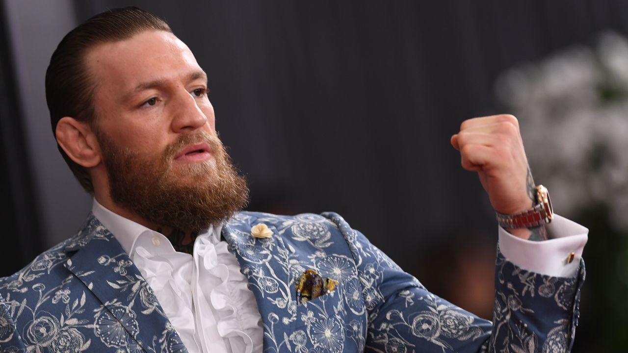 Irish mixed martial arts artist Conor McGregor arrives for the 62nd Annual Grammy Awards on January 26, 2020, in Los Angeles.