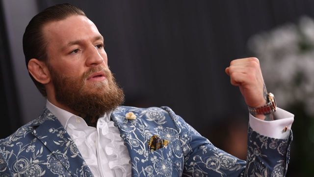Irish mixed martial arts artist Conor McGregor arrives for the 62nd Annual Grammy Awards on January 26, 2020, in Los Angeles.