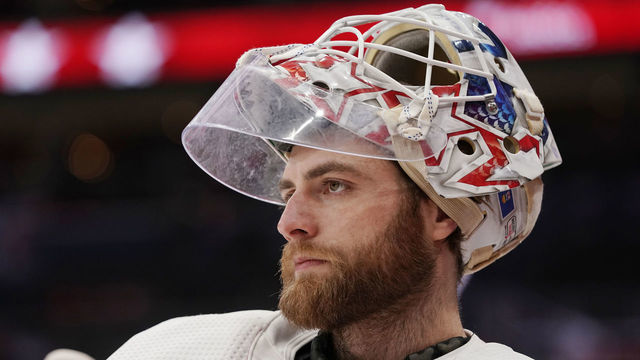 WASHINGTON, DC - JANUARY 16: Braden Holtby #70 of the Washington Capitals warms up before a game against the New Jersey Devils at Capital One Arena on January 16, 2020 in Washington, DC.