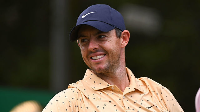 ATLANTA, GA - SEPTEMBER 04: Rory McIlroy of Northern Ireland smiles while standing on the first tee box during the first round of the TOUR Championship at East Lake Golf Club on September 4, 2020 in Atlanta, Georgia.