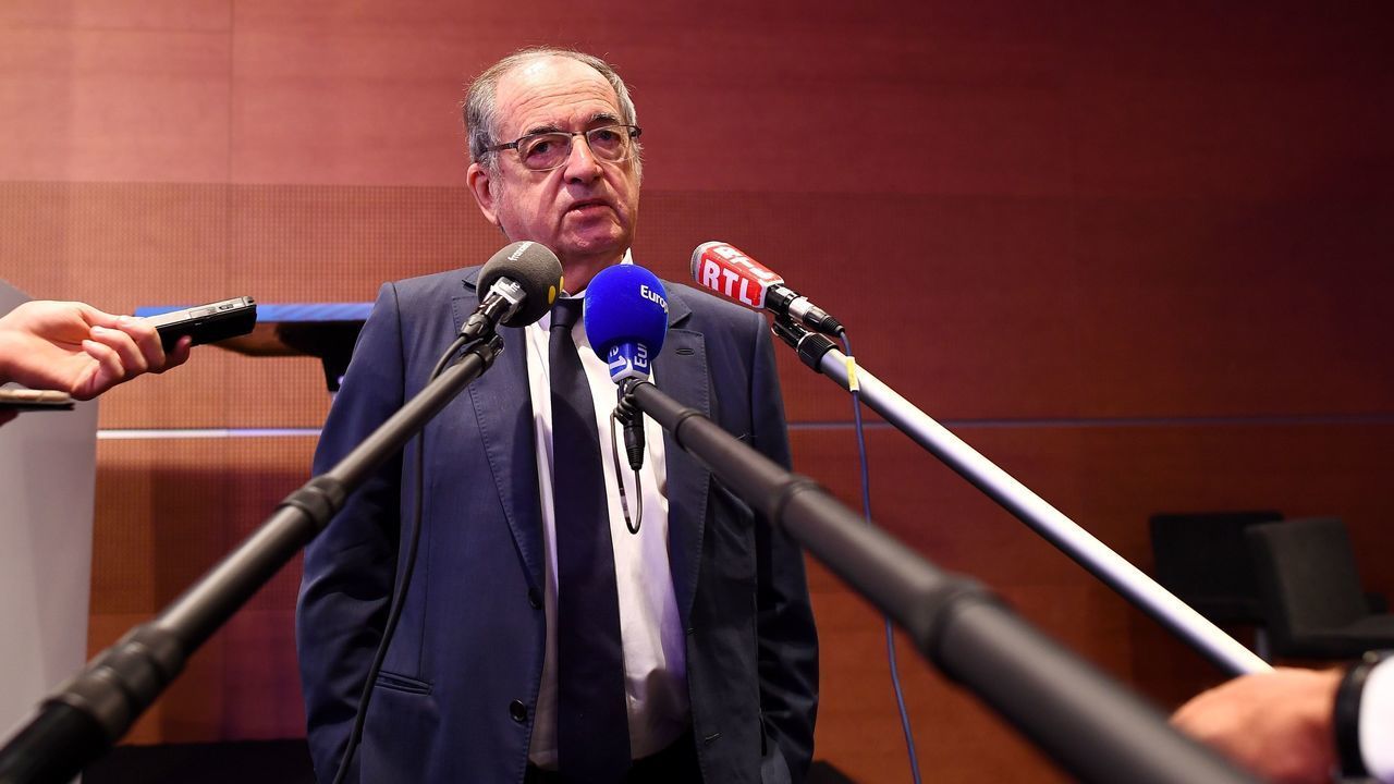 French President of French football association (FFF) Noel Le Graet answers journalists questions on June 26, 2020 at the end of Federal Assembly by videoconference as France eases lockdown measures taken to curb the spread of the Covid-19 pandemic (novel coronavirus).