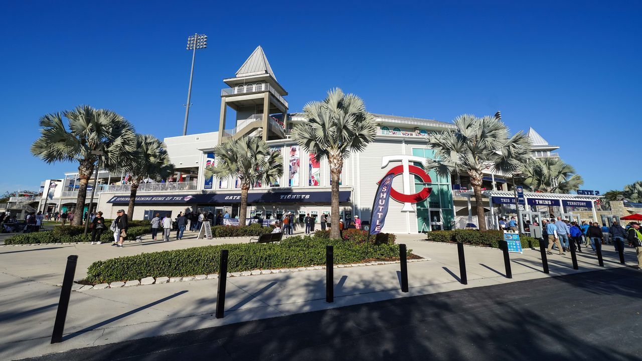 FORT MYERS, FL- FEBRUARY 29: A general view of the exterior of Hammond Stadium prior to a spring training game between the Minnesota Twins and Pittsburgh Pirates on February 29, 2020 at the Hammond Stadium in Fort Myers, Florida.