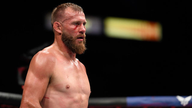 JACKSONVILLE, FL - MAY 09: Donald Cerrone of the United States looks on in the Welterweight fight against Anthony Pettis (not pictured) of the United States during UFC 249 at VyStar Veterans Memorial Arena on May 9, 2020 in Jacksonville, Florida.