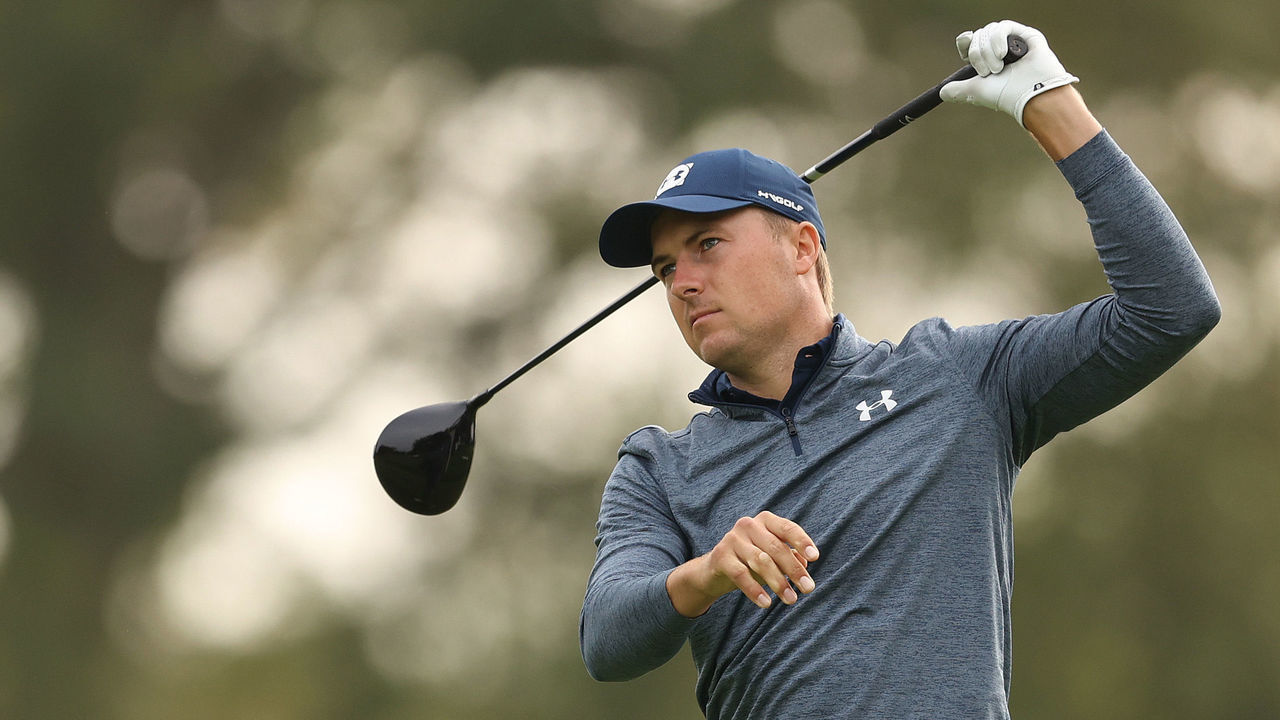 MAMARONECK, NEW YORK - SEPTEMBER 17: Jordan Spieth of the United States plays his shot from the sixth tee during the first round of the 120th U.S. Open Championship on September 17, 2020 at Winged Foot Golf Club in Mamaroneck, New York.