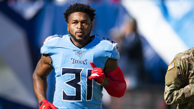 NASHVILLE, TN - NOVEMBER 10: Kevin Byard #31 of the Tennessee Titans enters the field before the game against the Kansas City Chiefs at Nissan Stadium on November 10, 2019 in Nashville, Tennessee. Tennessee defeats Kansas City 35-32.