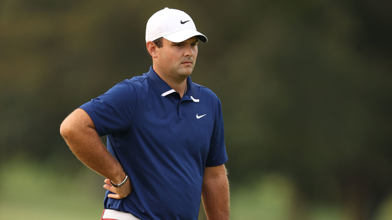 MAMARONECK, NEW YORK - SEPTEMBER 17: Patrick Reed of the United States looks on from the first green during the first round of the 120th U.S. Open Championship on September 17, 2020 at Winged Foot Golf Club in Mamaroneck, New York.