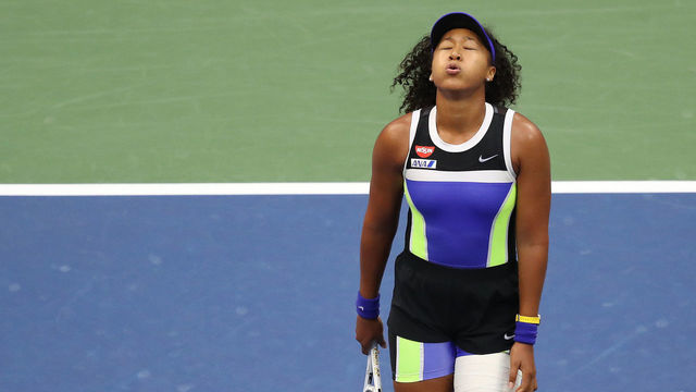 NEW YORK, NEW YORK - SEPTEMBER 12: Naomi Osaka of Japan celebrates winning match point during her Women's Singles final match against Victoria Azarenka of Belarus on Day Thirteen of the 2020 US Open at the USTA Billie Jean King National Tennis Center on September 12, 2020 in the Queens borough of New York City.
