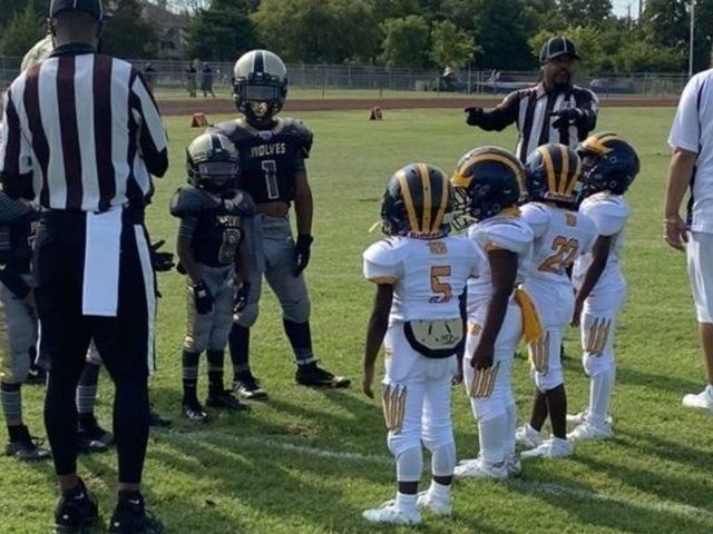 6-year-old football player towers over opponents in viral videos