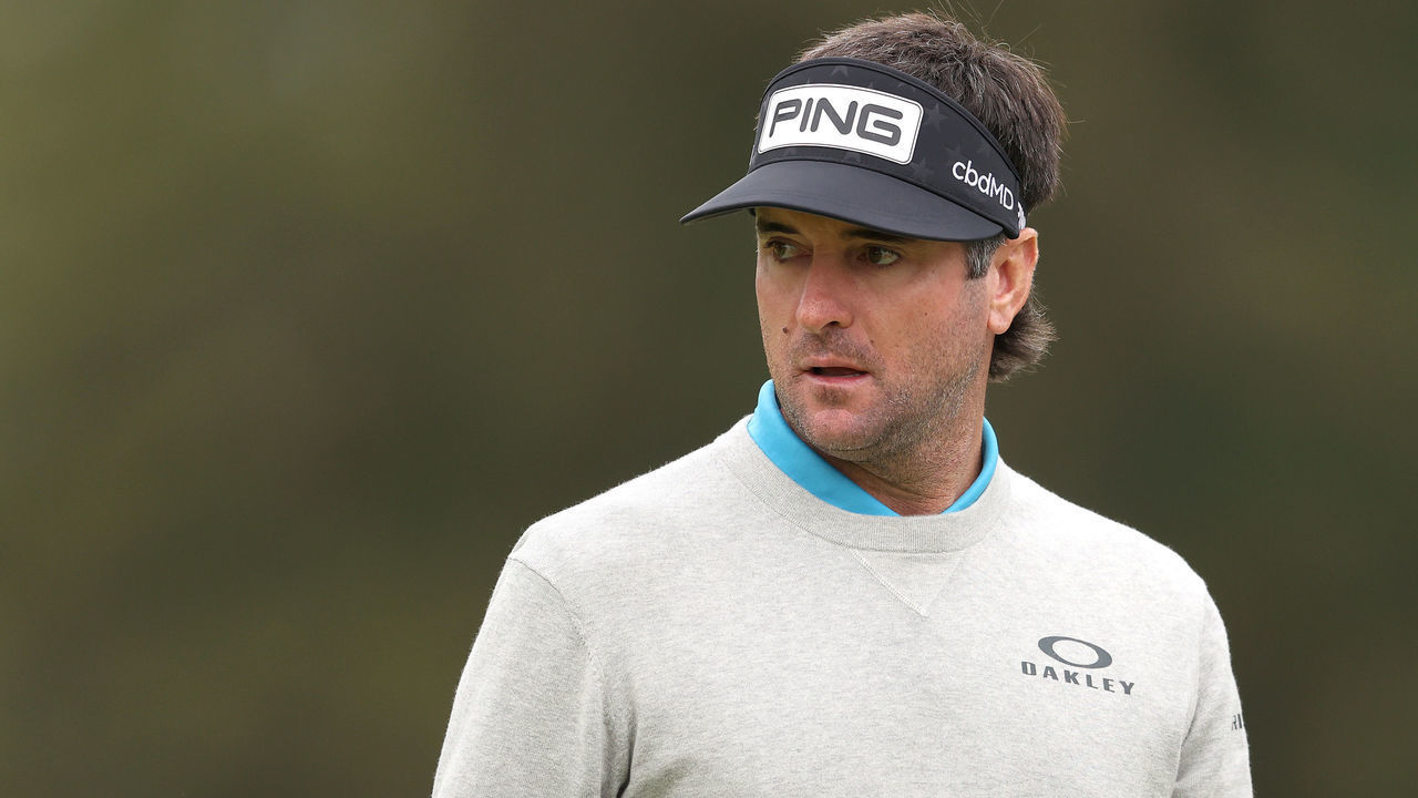 MAMARONECK, NEW YORK - SEPTEMBER 18: Bubba Watson of the United States looks on from the fifth green during the second round of the 120th U.S. Open Championship on September 18, 2020 at Winged Foot Golf Club in Mamaroneck, New York.