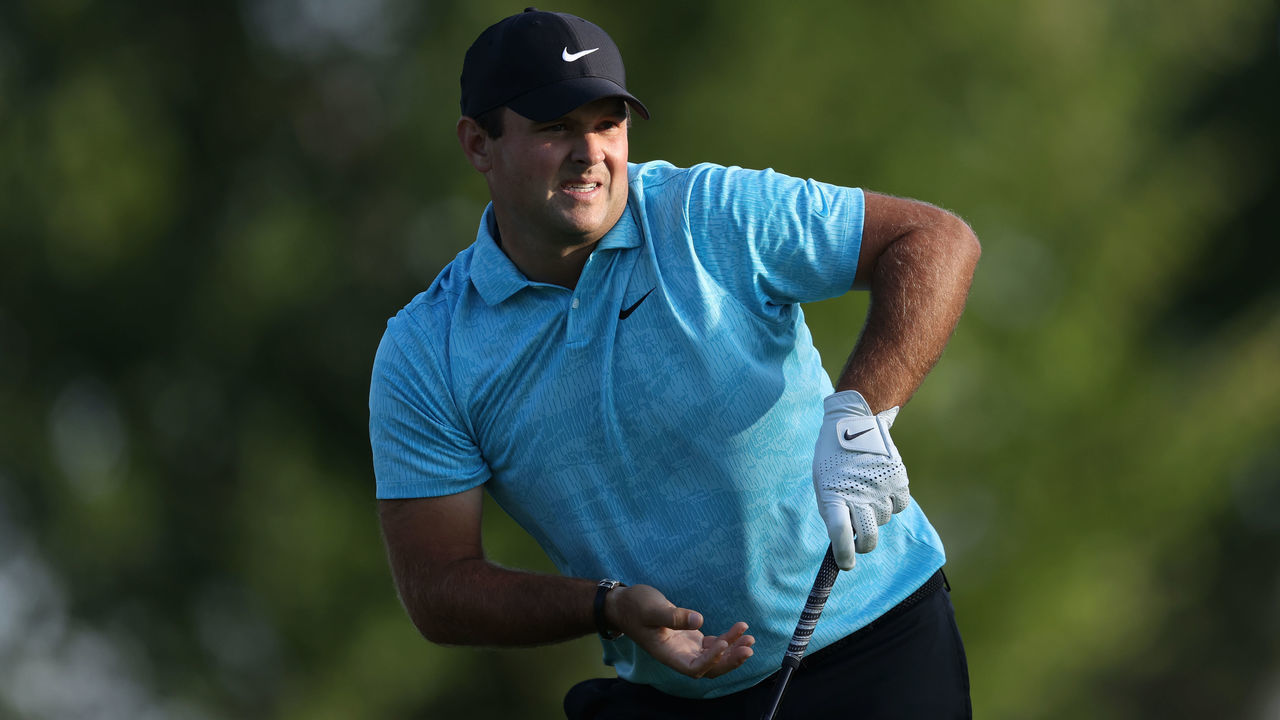 MAMARONECK, NEW YORK - SEPTEMBER 18: Patrick Reed of the United States watches his shot from the sixth tee during the second round of the 120th U.S. Open Championship on September 18, 2020 at Winged Foot Golf Club in Mamaroneck, New York.