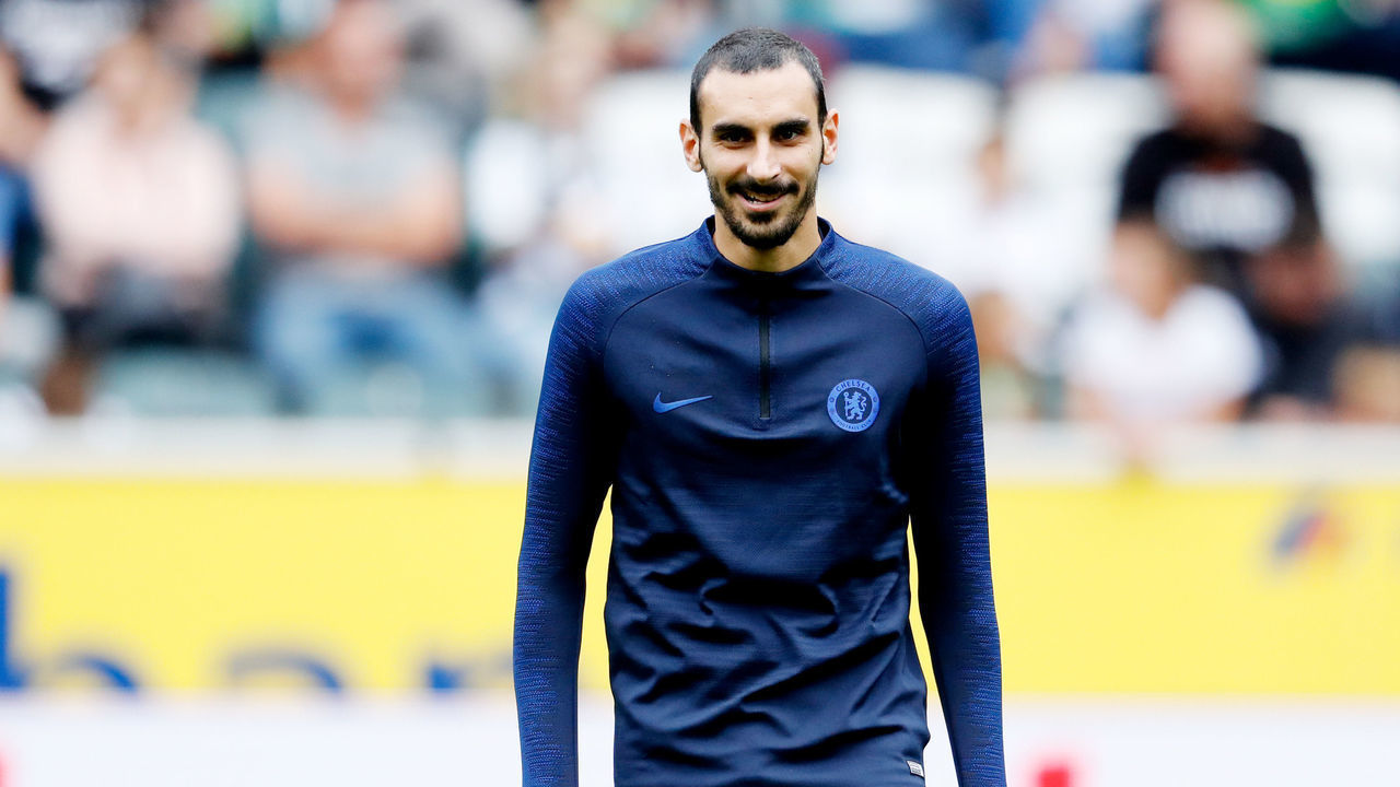 MONCHENGLADBACH, GERMANY - AUGUST 3: Davide Zappacosta of Chelsea FC during the Club Friendly match between Borussia Monchengladbach v Chelsea at the Borussia Park on August 3, 2019 in Monchengladbach Germany