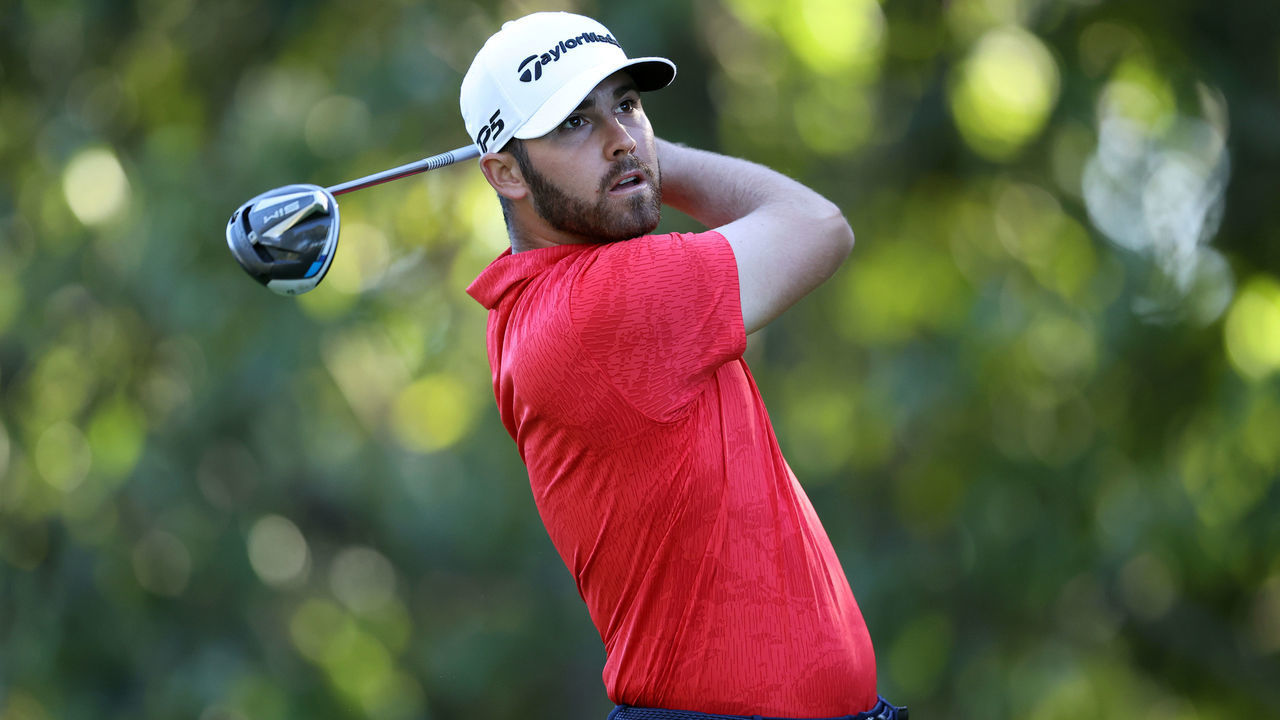 MAMARONECK, NEW YORK - SEPTEMBER 19: Matthew Wolff of the United States plays his shot from the 14th tee during the third round of the 120th U.S. Open Championship on September 19, 2020 at Winged Foot Golf Club in Mamaroneck, New York.